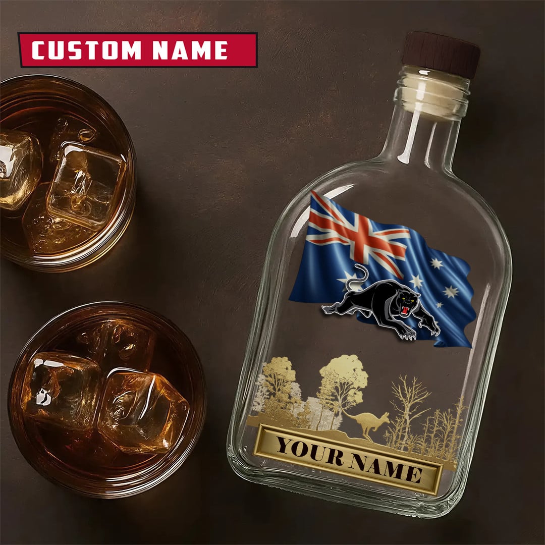 PREMIUM NRL X PP Whiskey Bottle Personalized Gift For Fan 2026 NDT LVH