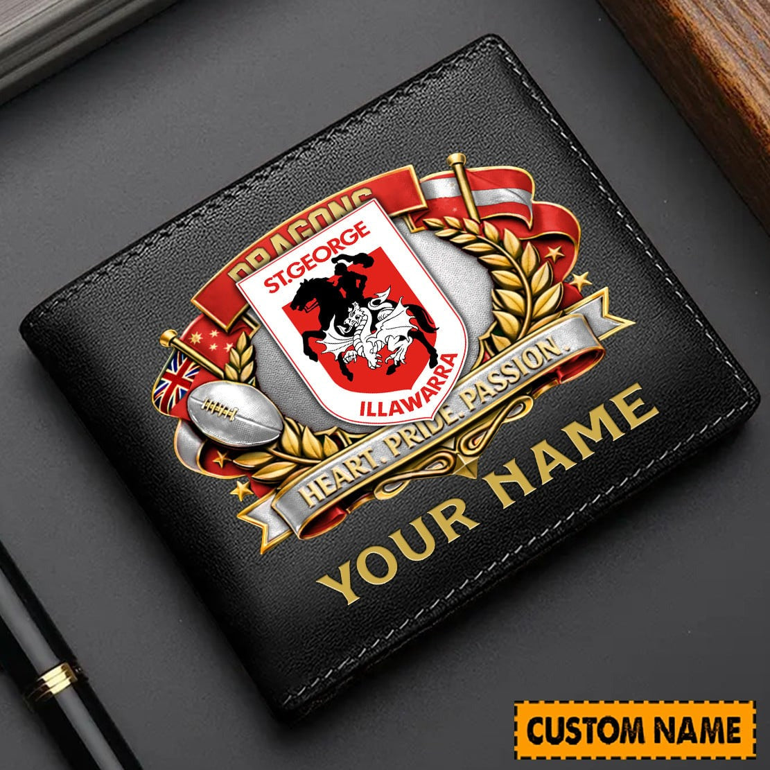 PREMIUM NRL X SGID Leather Wallet Personalized Limited Edition NDT NHM
