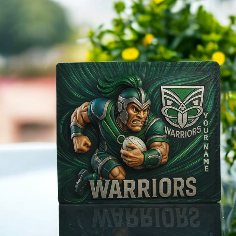 PREMIUM NRL X WAR MASCOT WALLET CUSTOME NAME NDT VHM