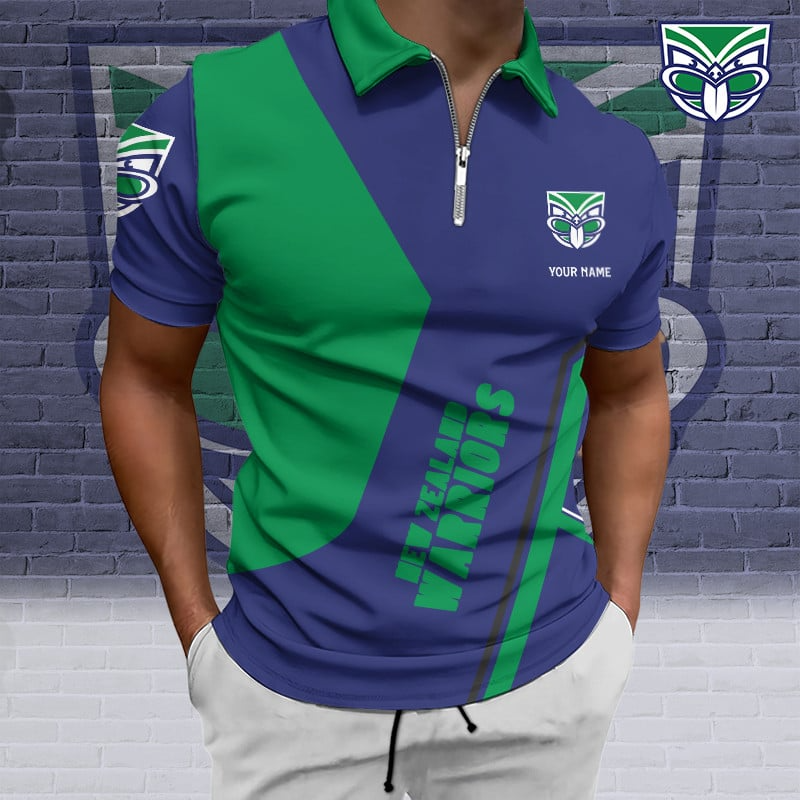 PREMIUM NRL X WAR Zip Polo Custom Name Limited Edition NDT VHM