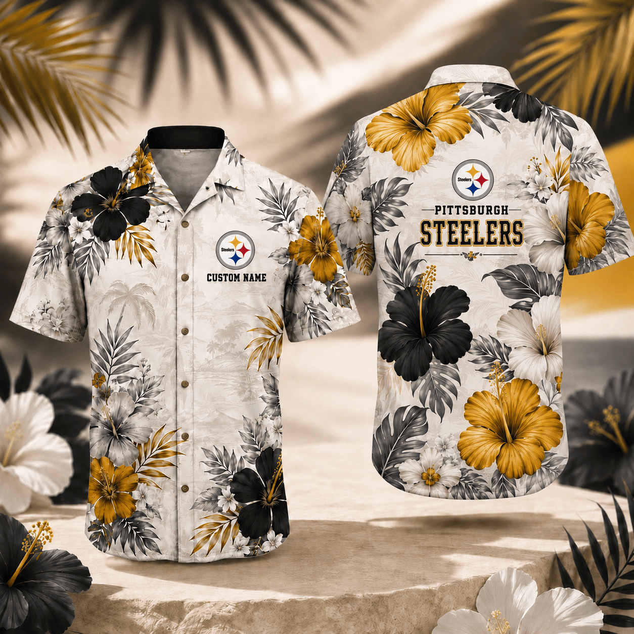 PS x NFL Tropical Floral Hawaiian Shirt 160626