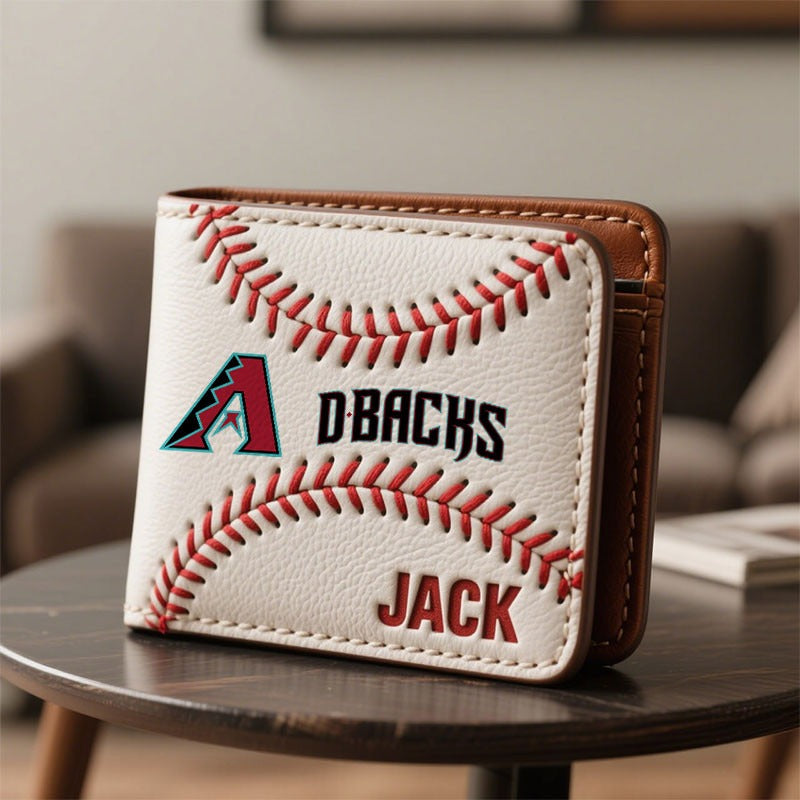 Personalized AD x MLB Leather Wallet DDT TTTZ