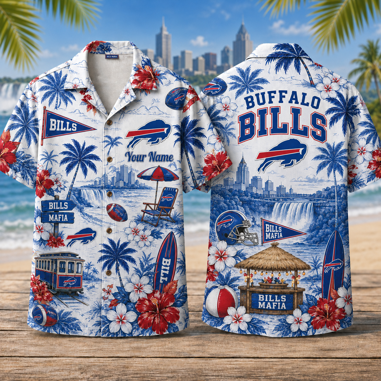 Personalized BB x NFL Luxury Hawaiian Shirt 150626