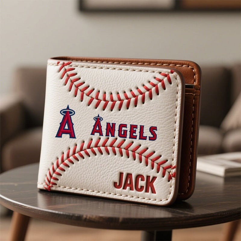 Personalized LAA x MLB Leather Wallet DDT TTTZ