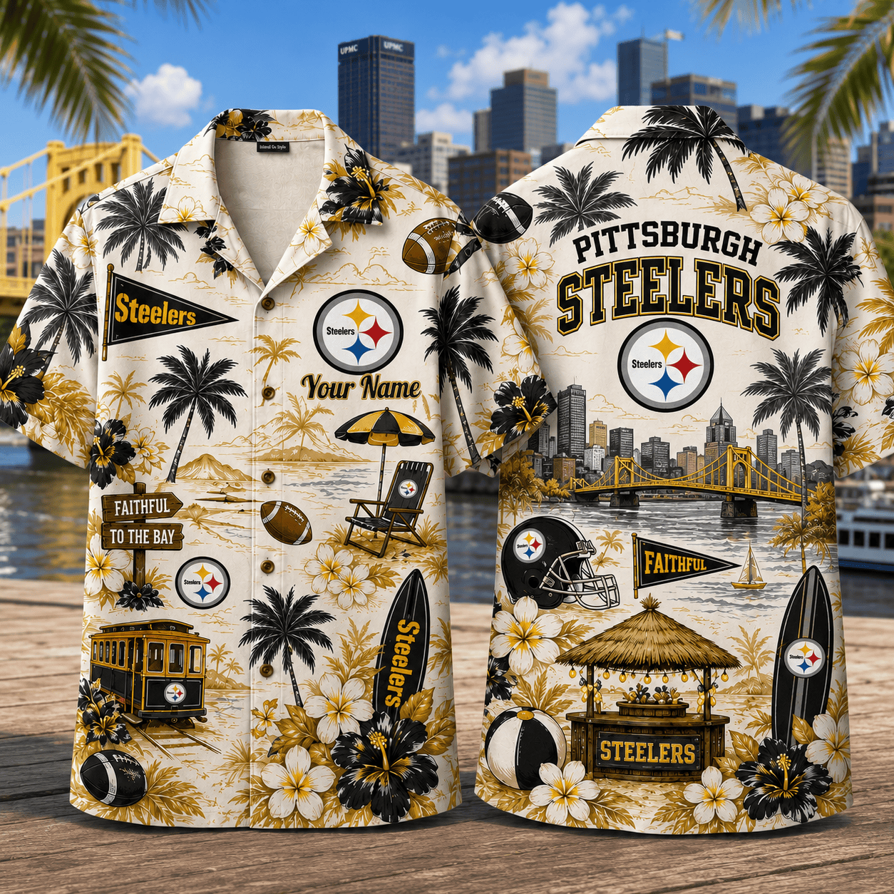 Personalized PS x NFL Luxury Hawaiian Shirt 150626