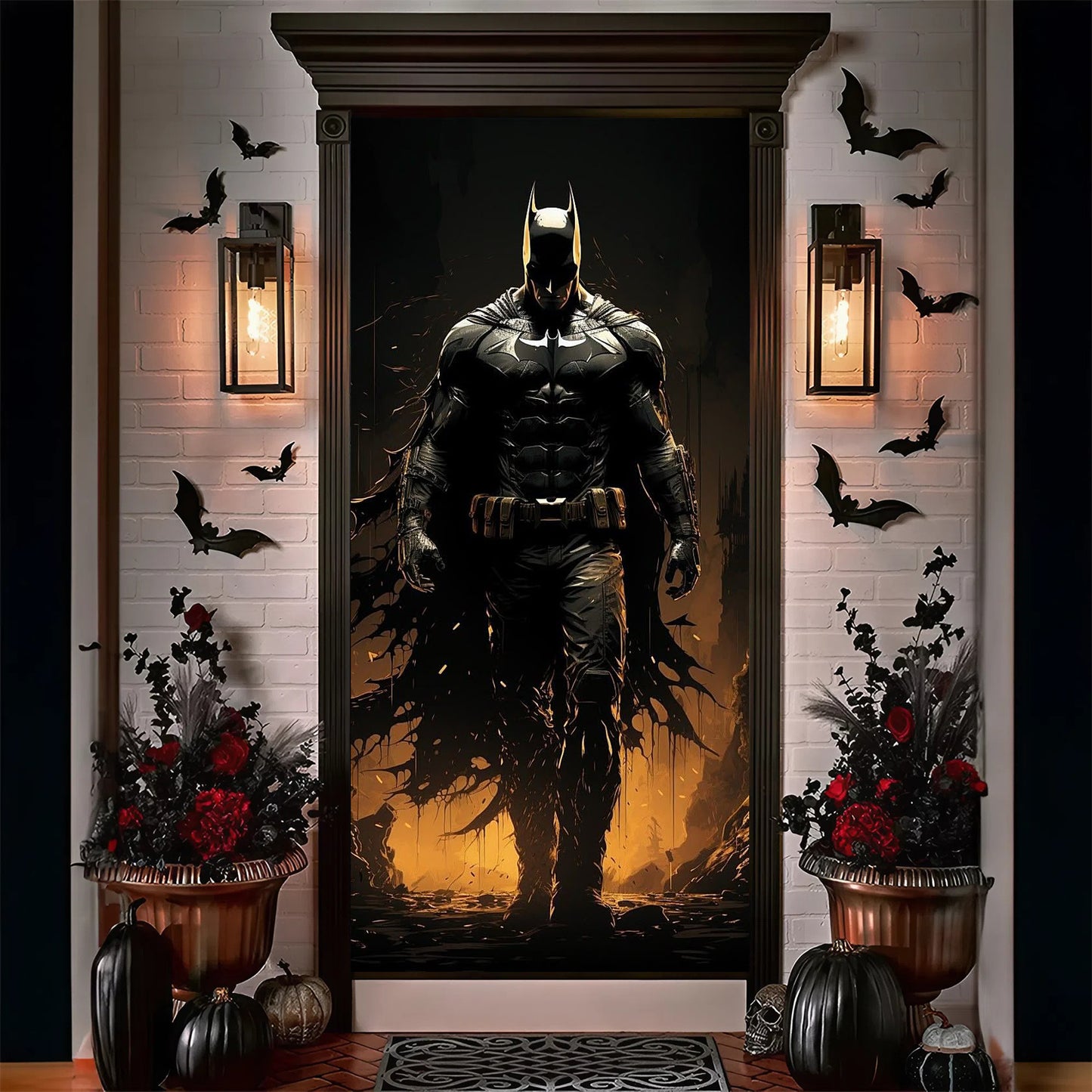 Premium Batman x Creepy Toilet Scene Door Cover V4 NDT NHM