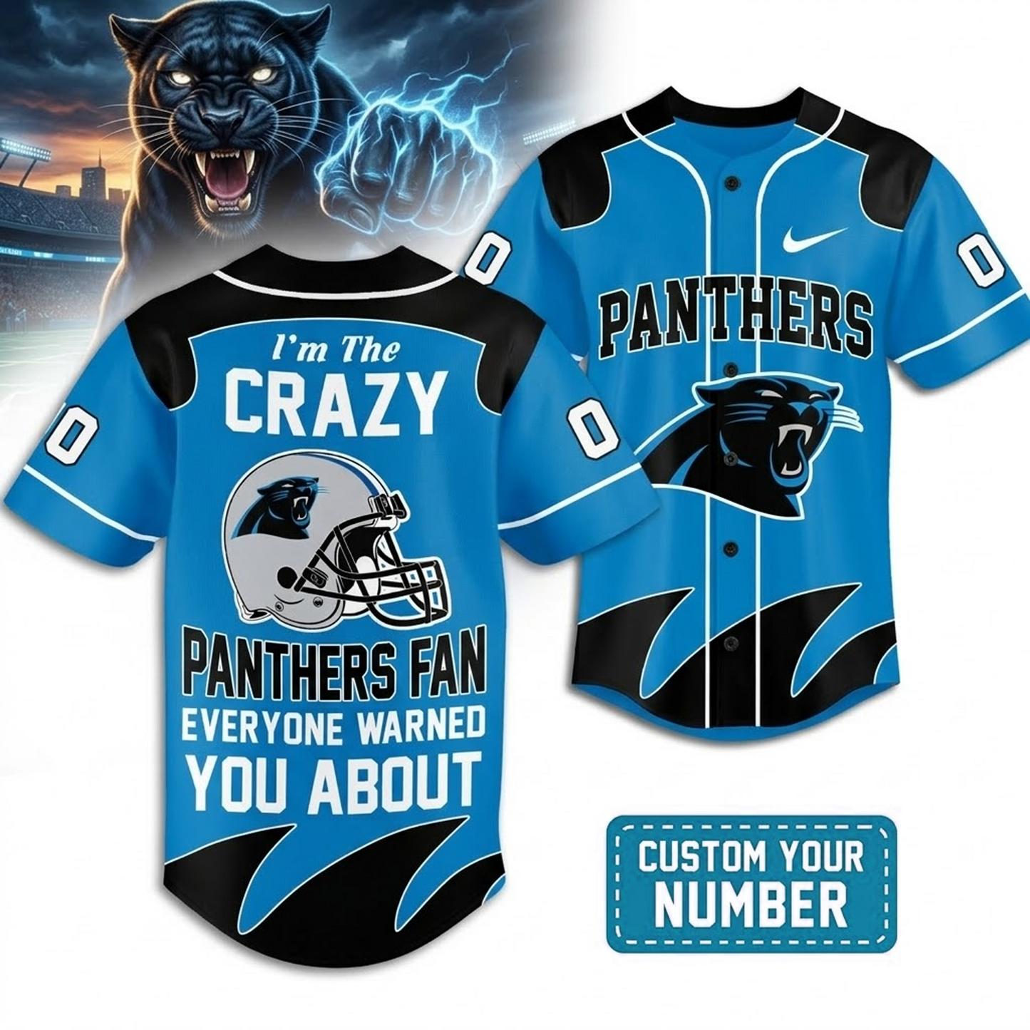 Premium CAR x NFL Crazy Football Fan Personalized Jersey DATND TANTD