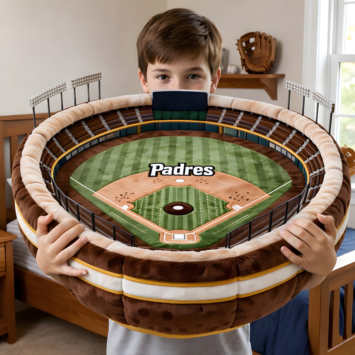 Premium MLB X SDB Sport Stadium Custom Shaped Pillow NDT LVH