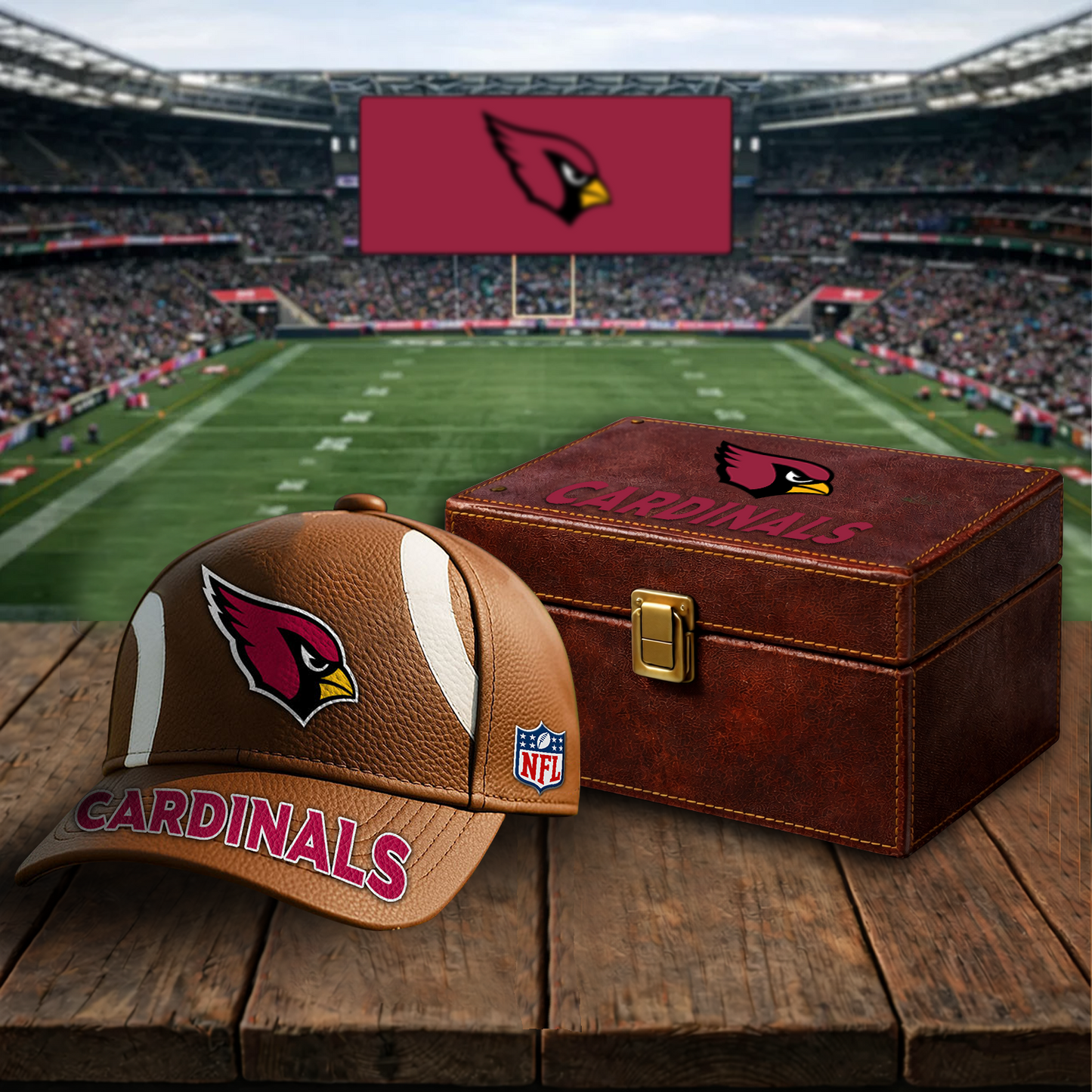 Premium NFL x ARI Football Special Brown Classic Cap DATND TANTD