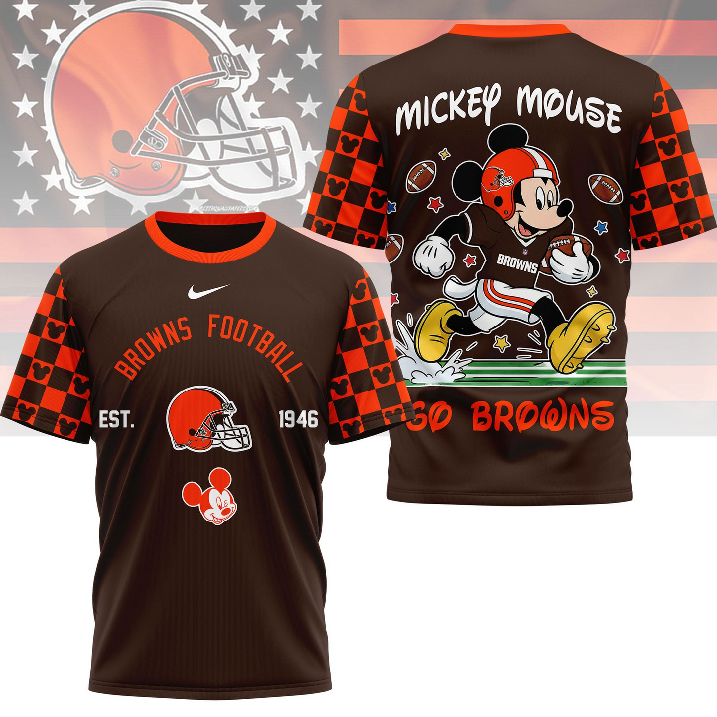 Premium NFL x CB Mouse Football 3D Shirt NDT VHM