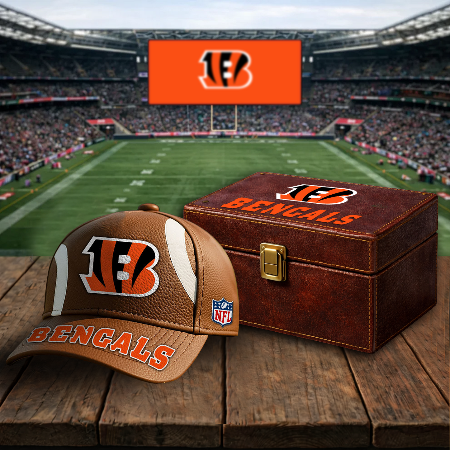Premium NFL x CIN Football Special Brown Classic Cap DATND TANTD