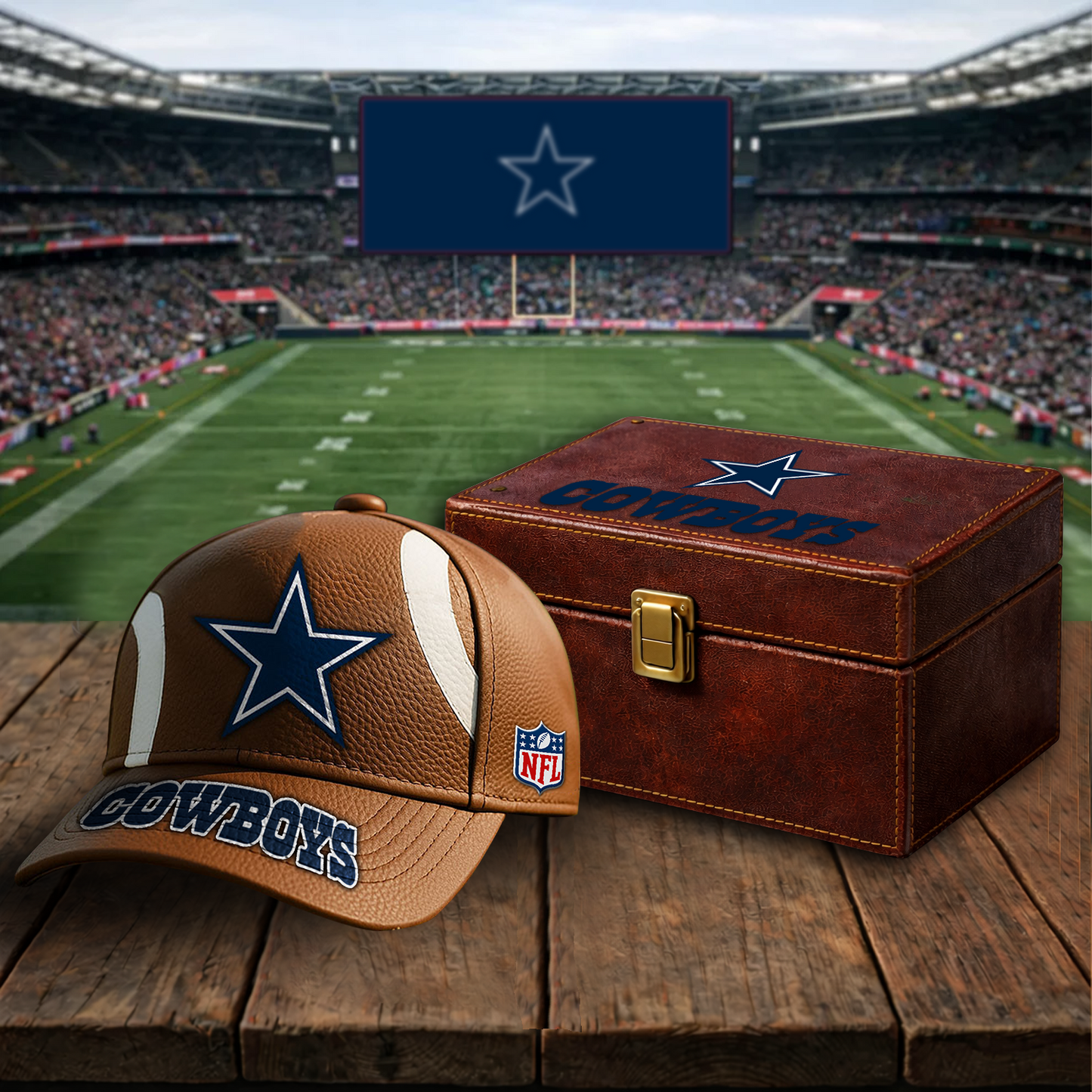 Premium NFL x DAL Football Special Brown Classic Cap DATND TANTD