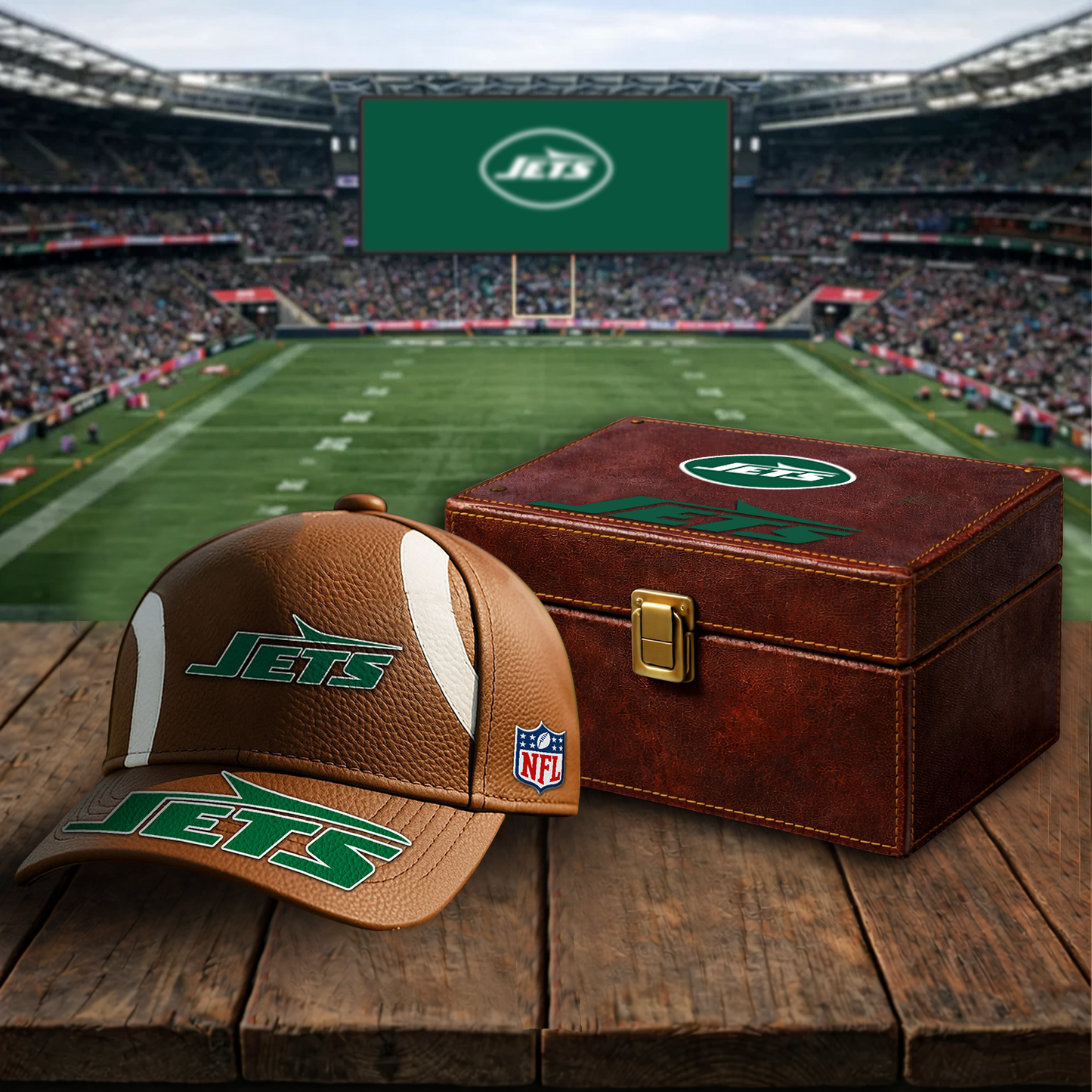 Premium NFL x NYJ Football Special Brown Classic Cap DATND TANTD