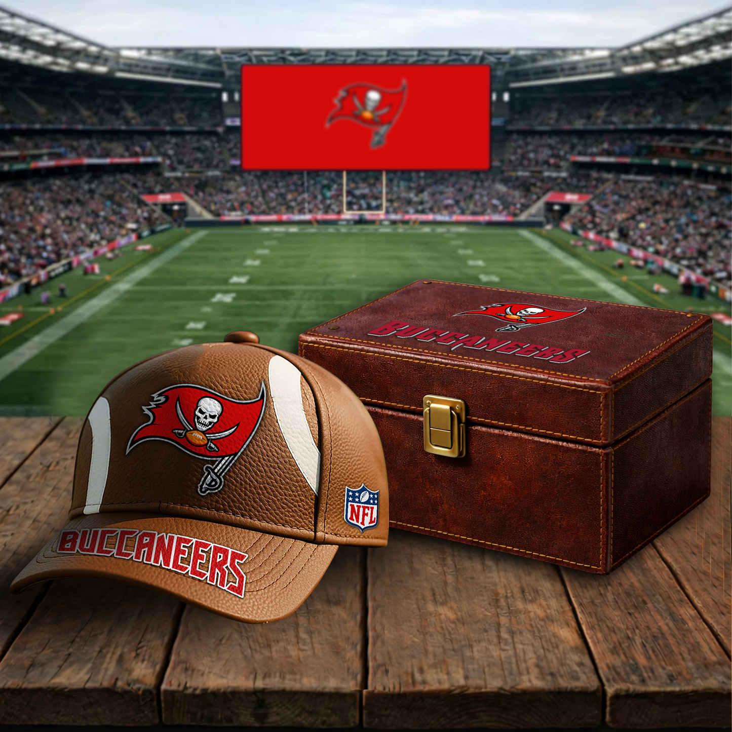 Premium NFL x TB Football Special Brown Classic Cap DATND TANTD