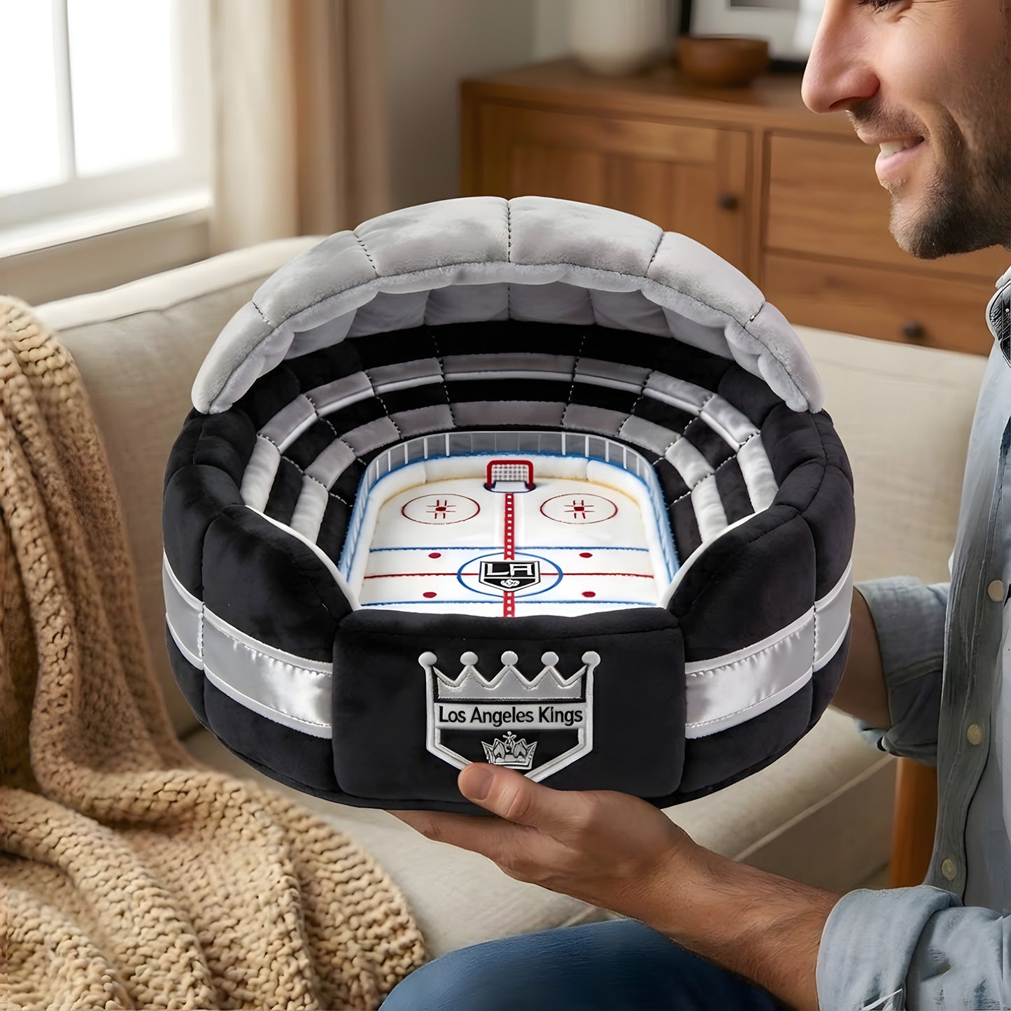 Premium NHL X LAK Sport Stadium Custom Shaped Pillow NDT LVH