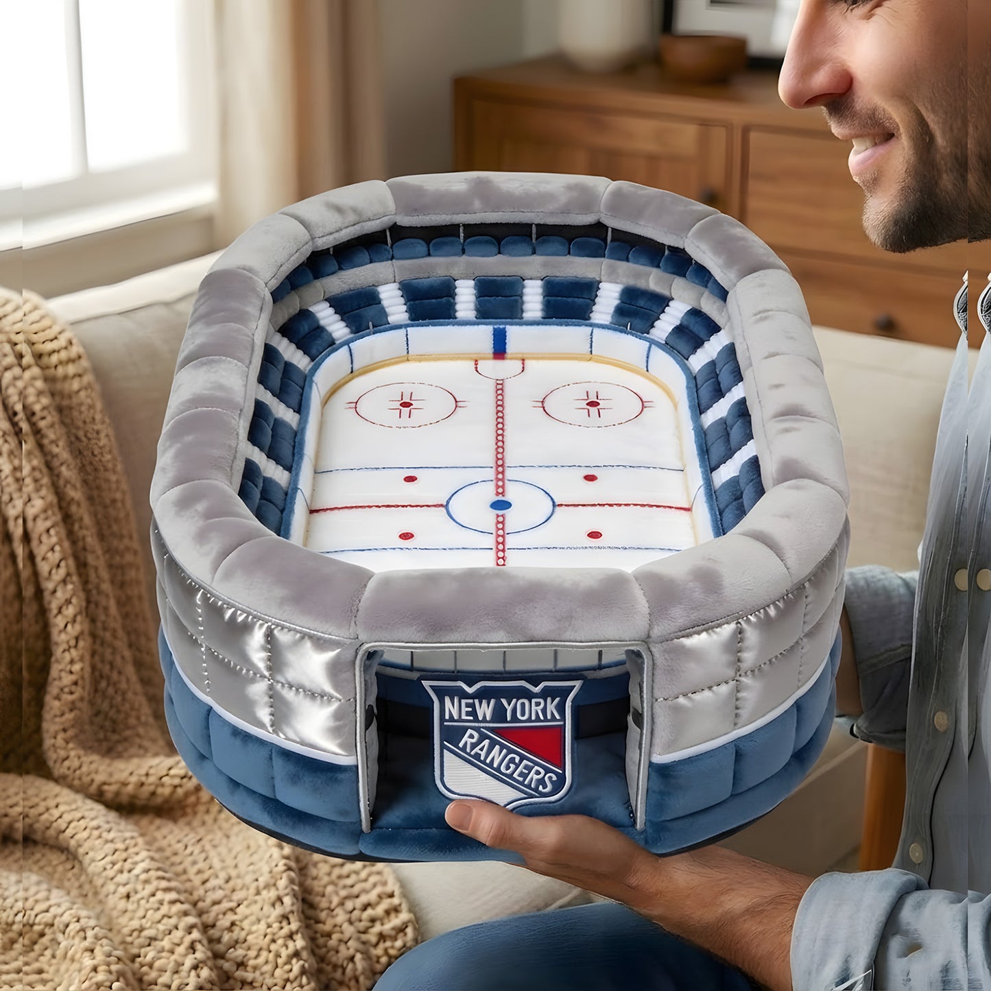 Premium NHL X NYR Sport Stadium Custom Shaped Pillow NDT LVH