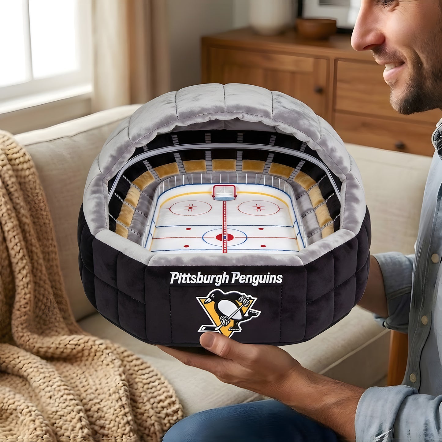 Premium NHL X PP Sport Stadium Custom Shaped Pillow NDT LVH