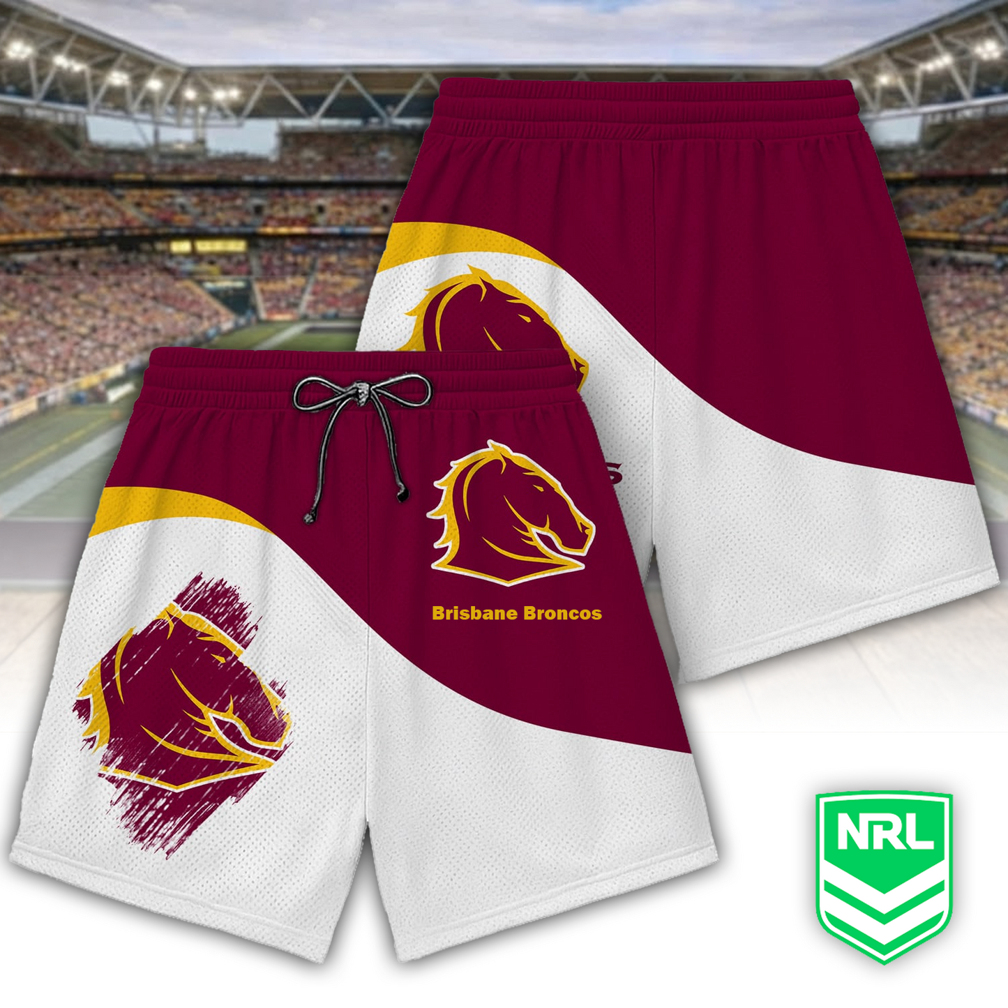 Premium NRL x BB Shorts For New YEAR NDT VHM