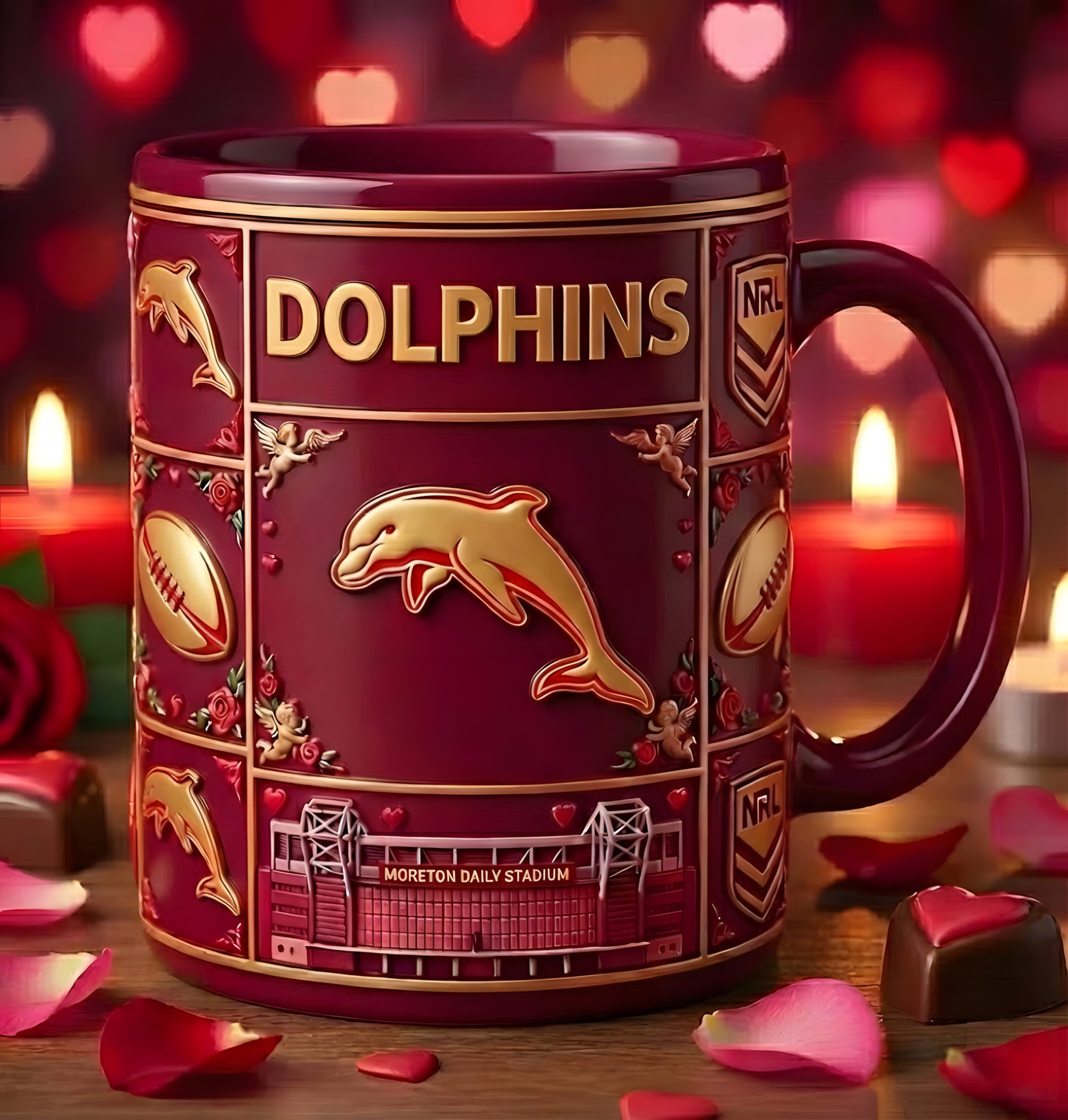 Premium NRL x D Season Mug - Valentine Gift 2026 NDT LVH