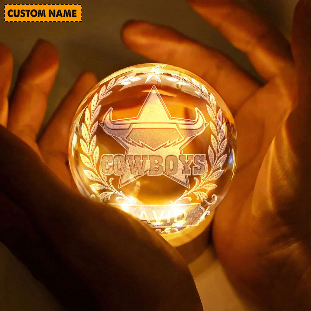 Premium NRL x NQC Crystal Globe Lamp Personalized Limited Edition NDT VHM 060226