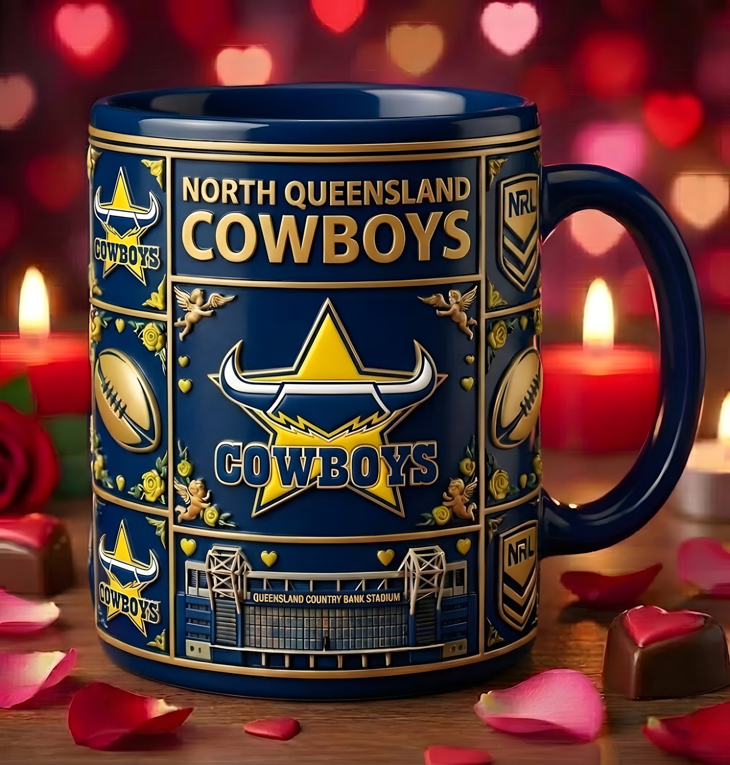 Premium NRL x NQC Season Mug - Valentine Gift 2026 NDT LVH