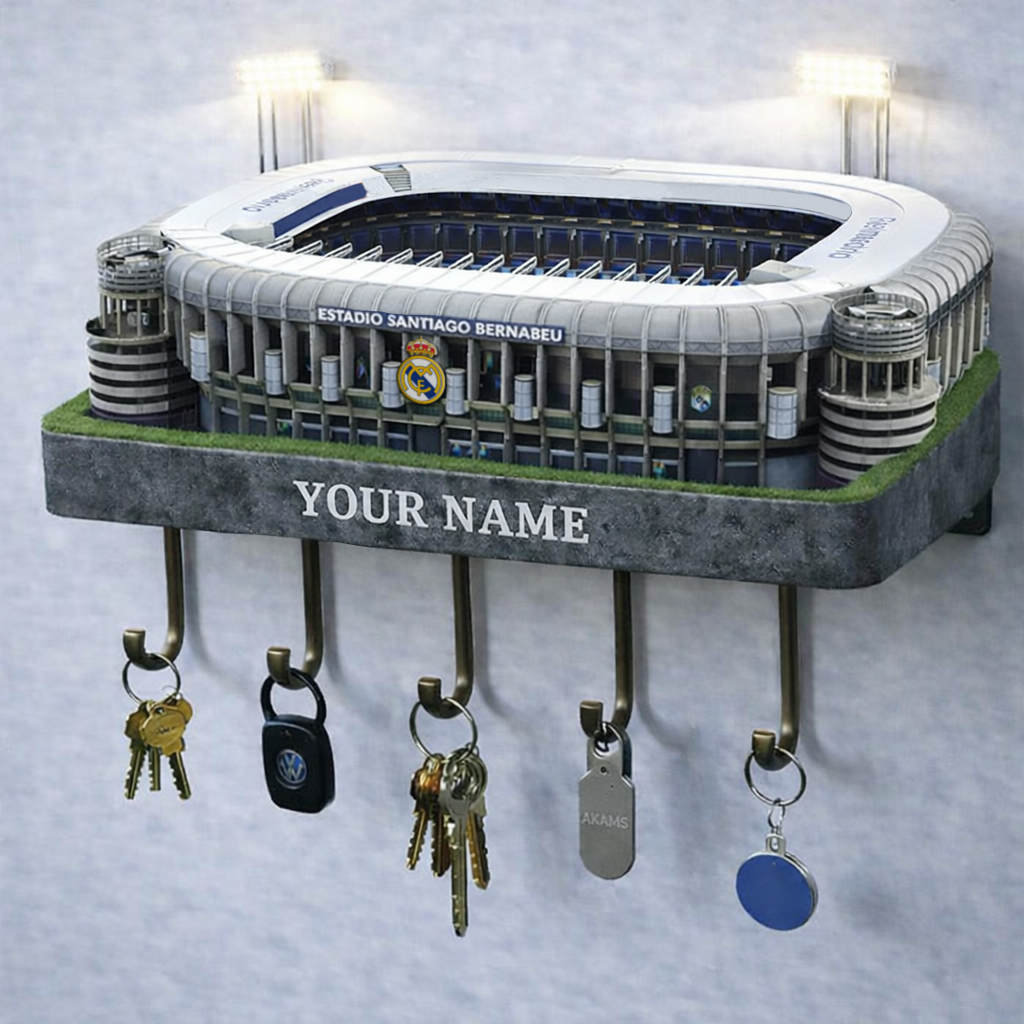 RM Premium La Liga Wood Key Hanger DDT NTL