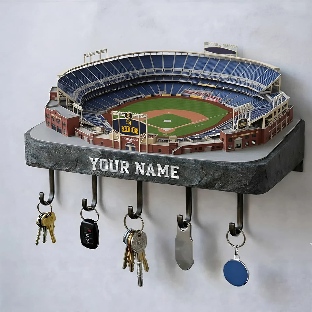 SDP Stadium Premium MLB Wood Key Hanger DDT NHM