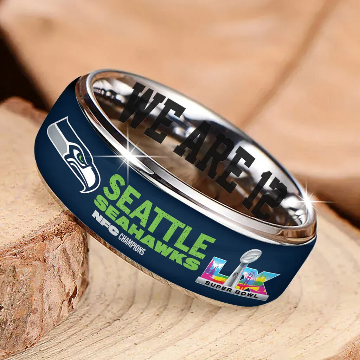 SEA 2025 NFC Champions Custom Alloy Ring V2 DatND DVT