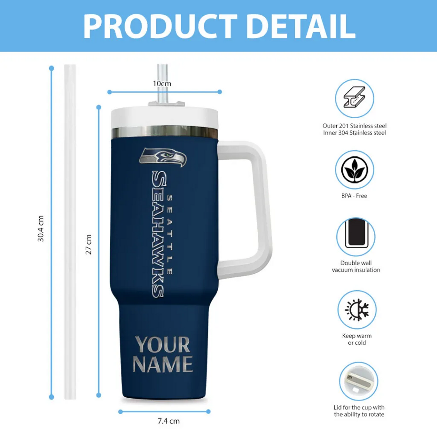 SEA 50th Anniversary 40oz Stanley Tumbler V1 DatND DVT