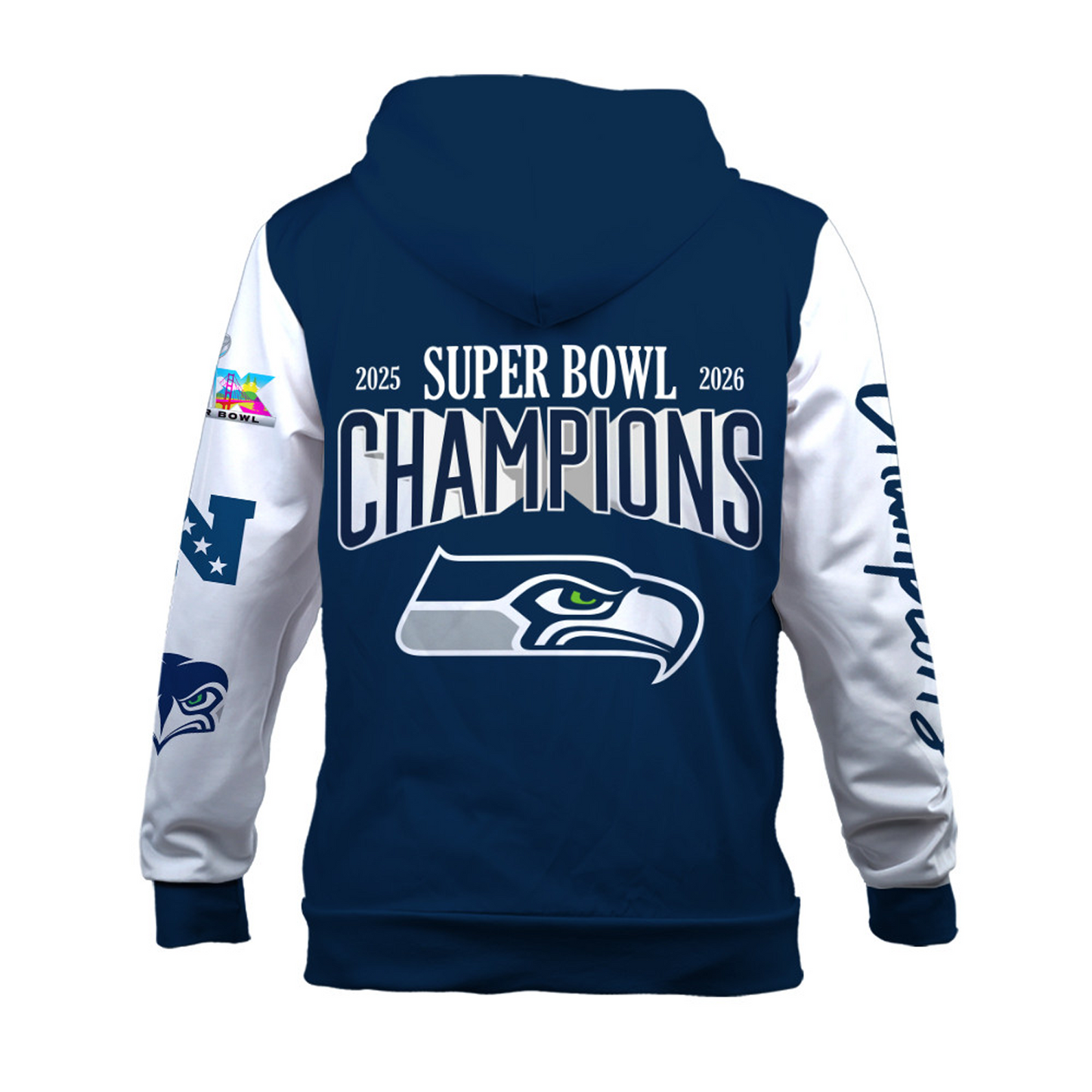 SEA x AFC Champions 3D Hoodie V5 DATND TANTD