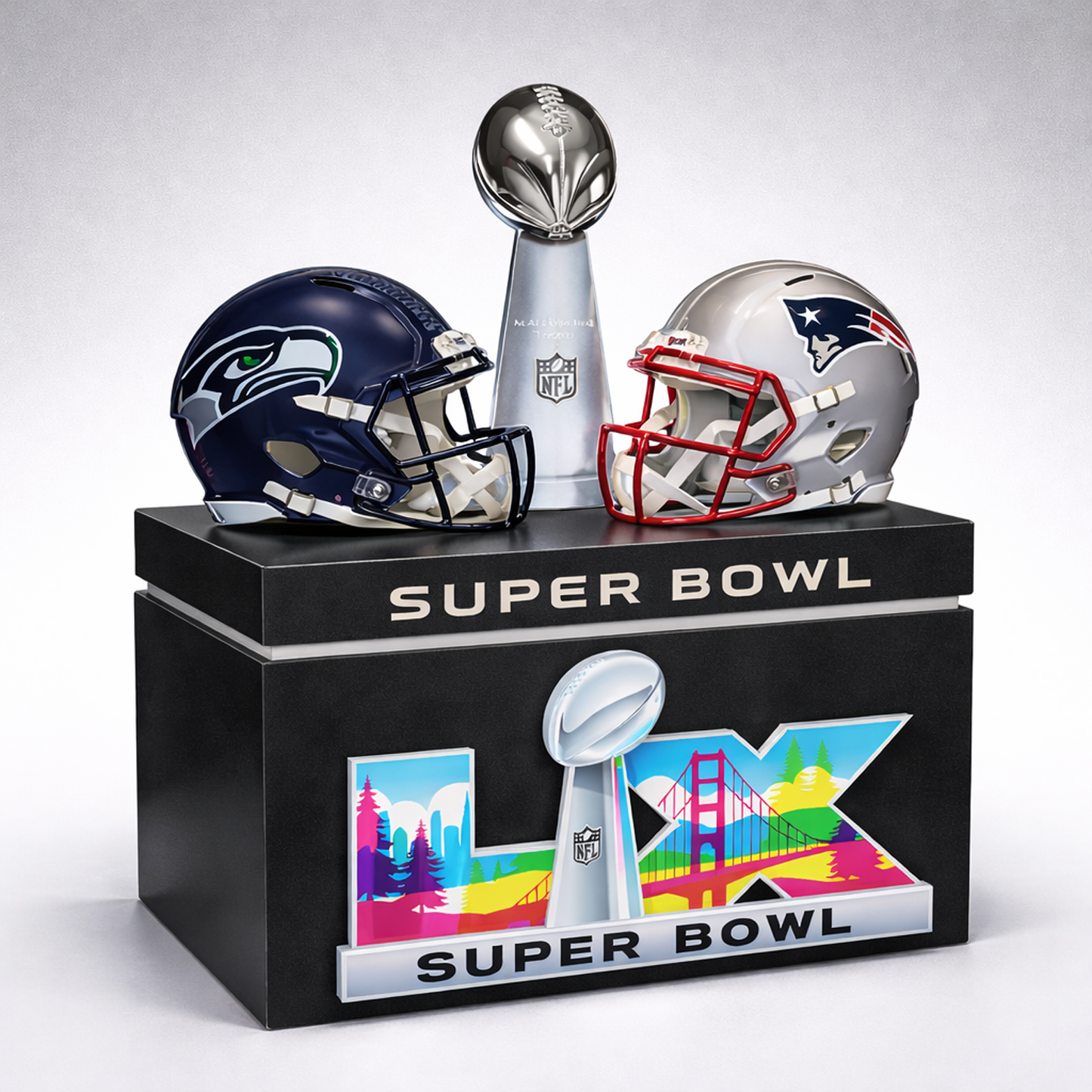 SEA x NE Super Bowl LX 2025 Acrylic 0302 DatND DVT
