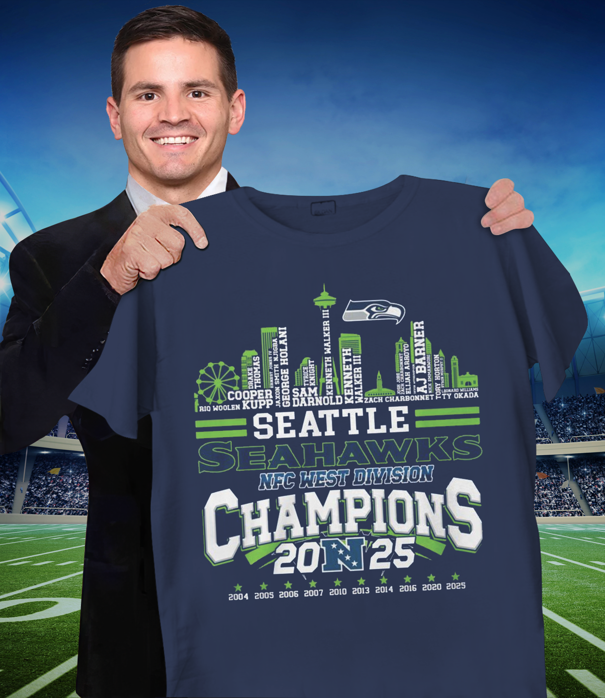 SEA x NFL Champion T-Shirt V1 DATND TANTD