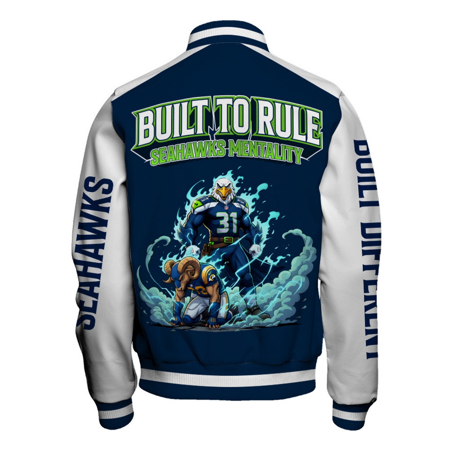 SEA x NFL Champions 2025 Varsity Jacket V6 DATND TANTD