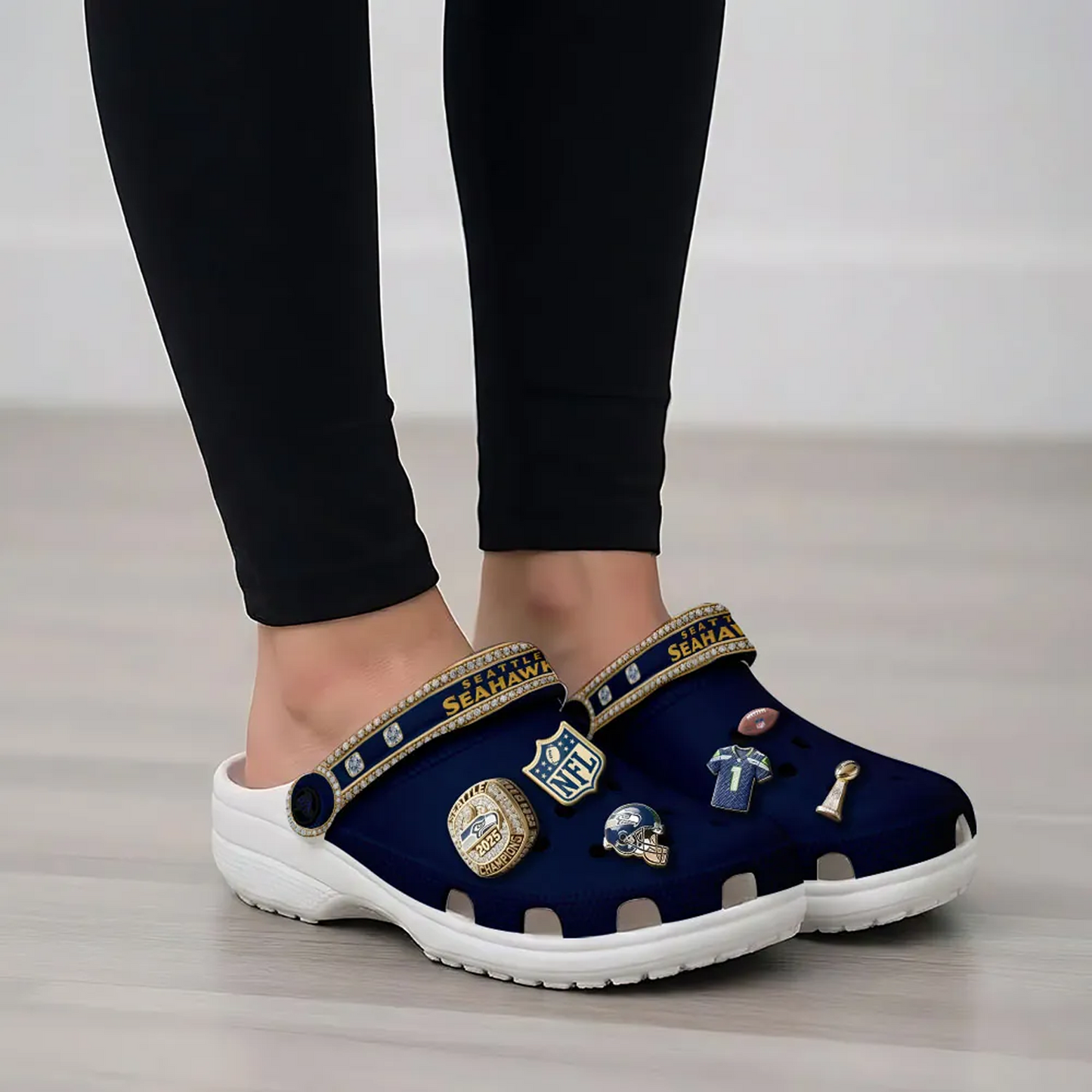 SEA x NFL Custom Clogs V1DatND DVT