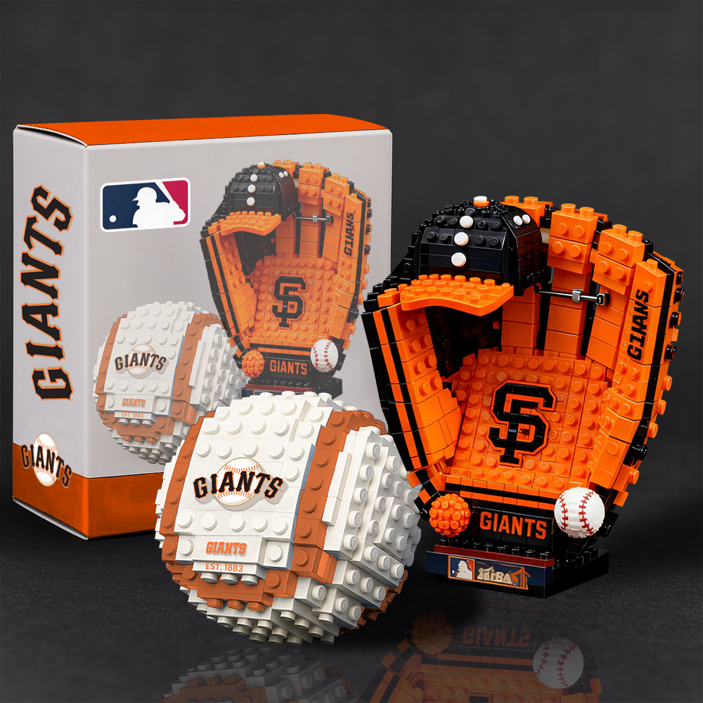SF x MLB Teams Baseball Glove & Ball Building Block Set TT TL