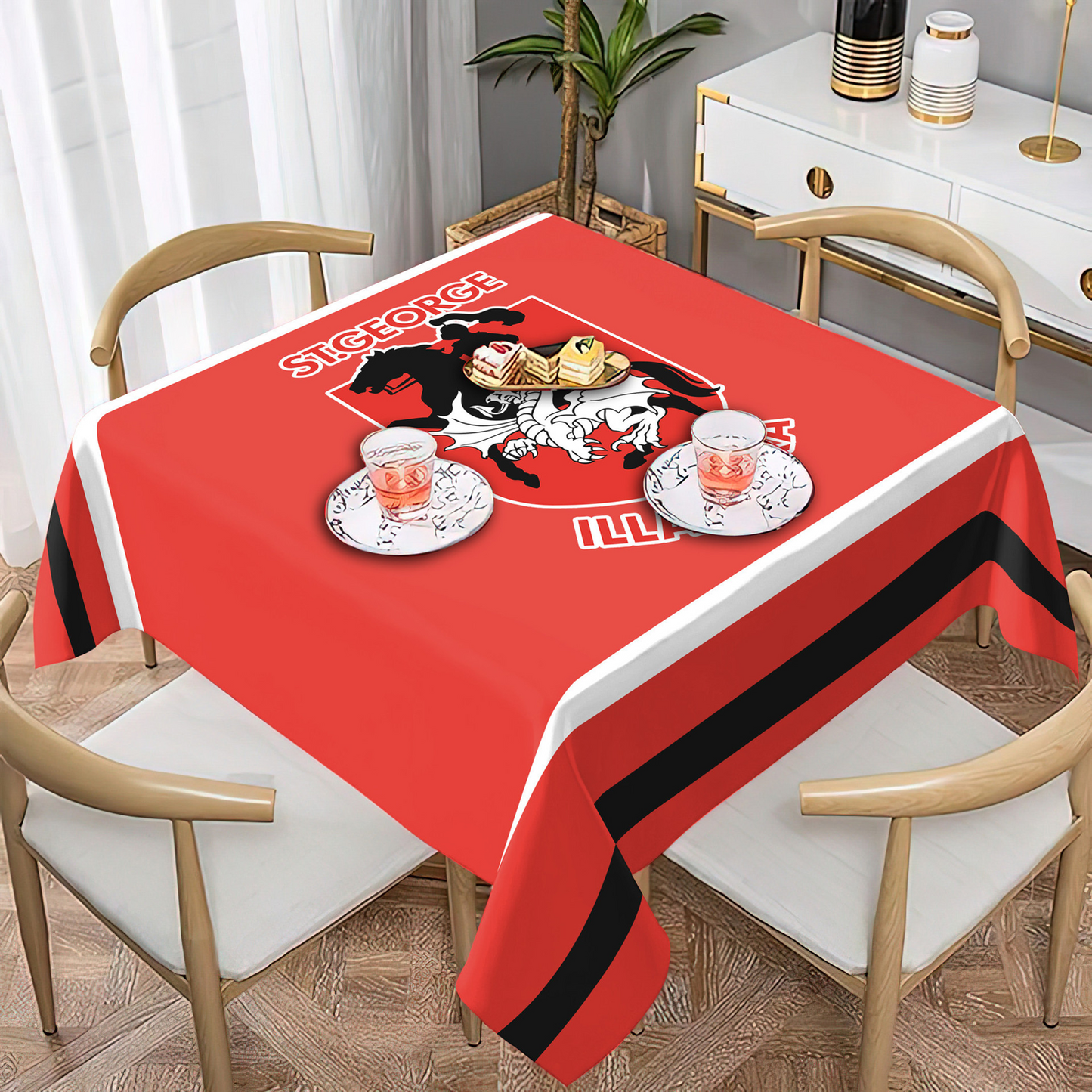 SGI Premium NRL Square Tablecloth For Fan NDT NHT