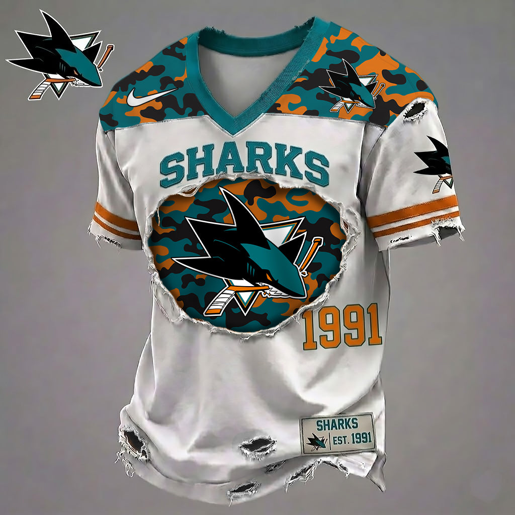 SJS x NHL Luxury Camo Classic T-shirt DDT 020626 TTTZ