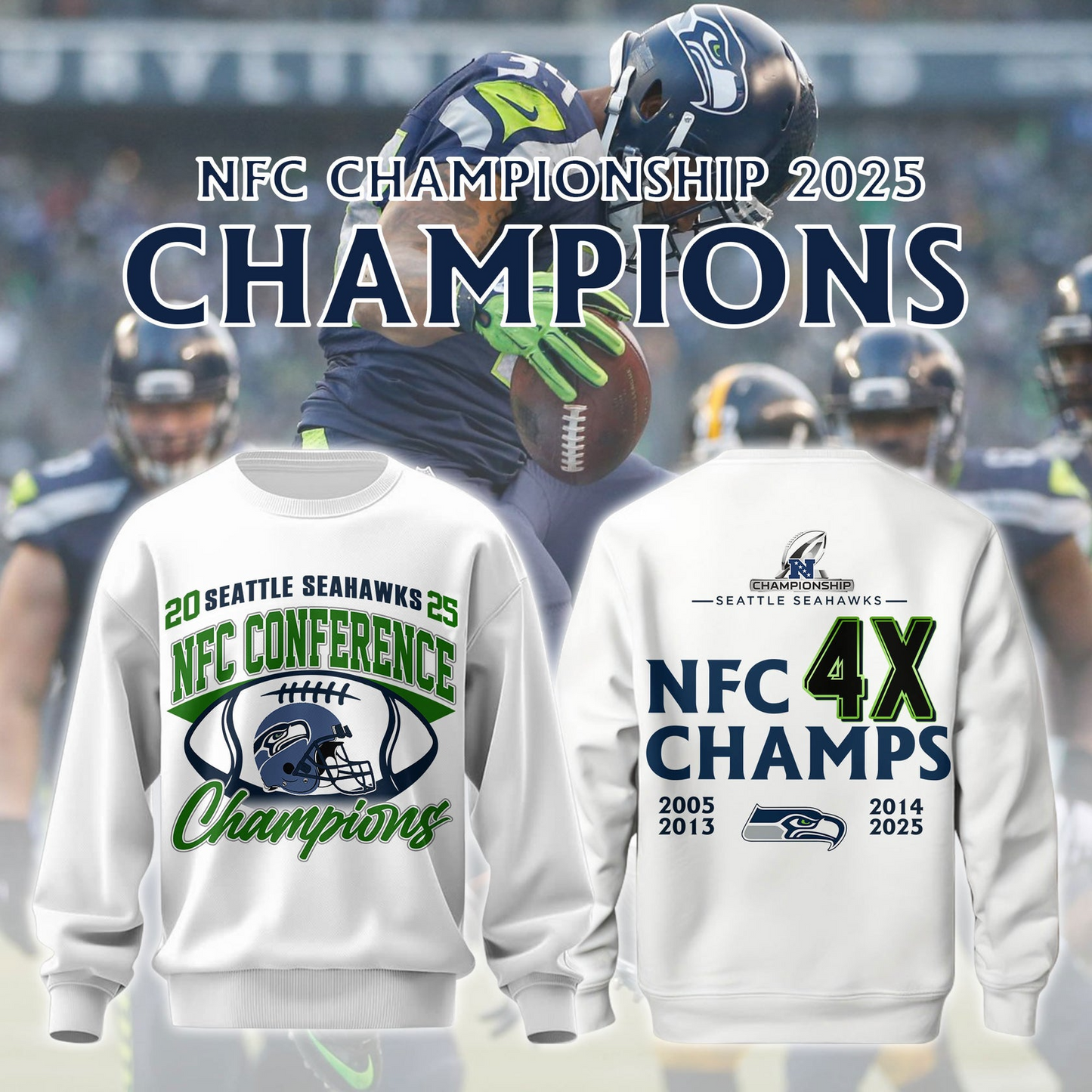 SS x NFL 2025 NFC Conference Champions V2 Shirt DDT NTL