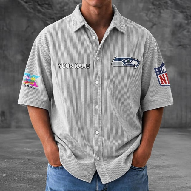 SS x NFL Men Seersucker Button Shirt DDT NTL