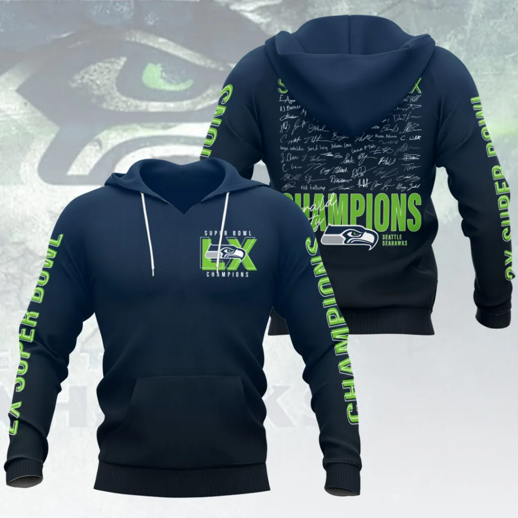 SS x NFL Super Bowl LX Champions V16 3D Shirt DDT NTL