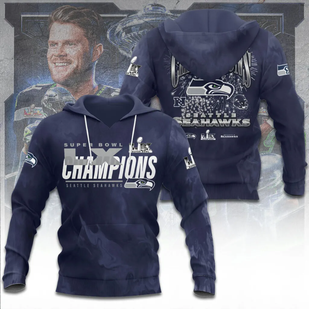 SS x NFL Super Bowl LX Champions V26 3D Shirt DDT NTL