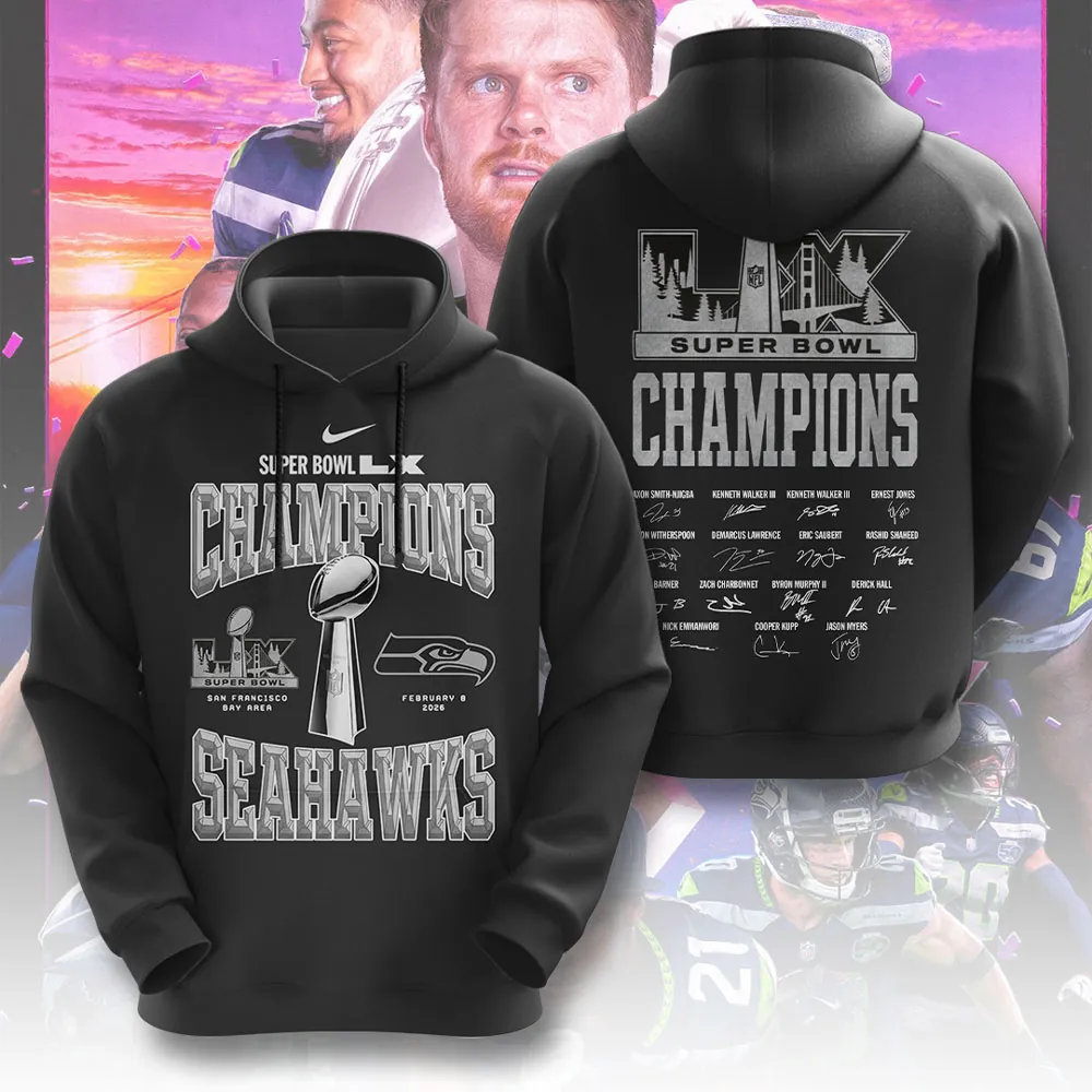 SS x NFL Super Bowl LX Champions V29 3D Shirt DDT NTL