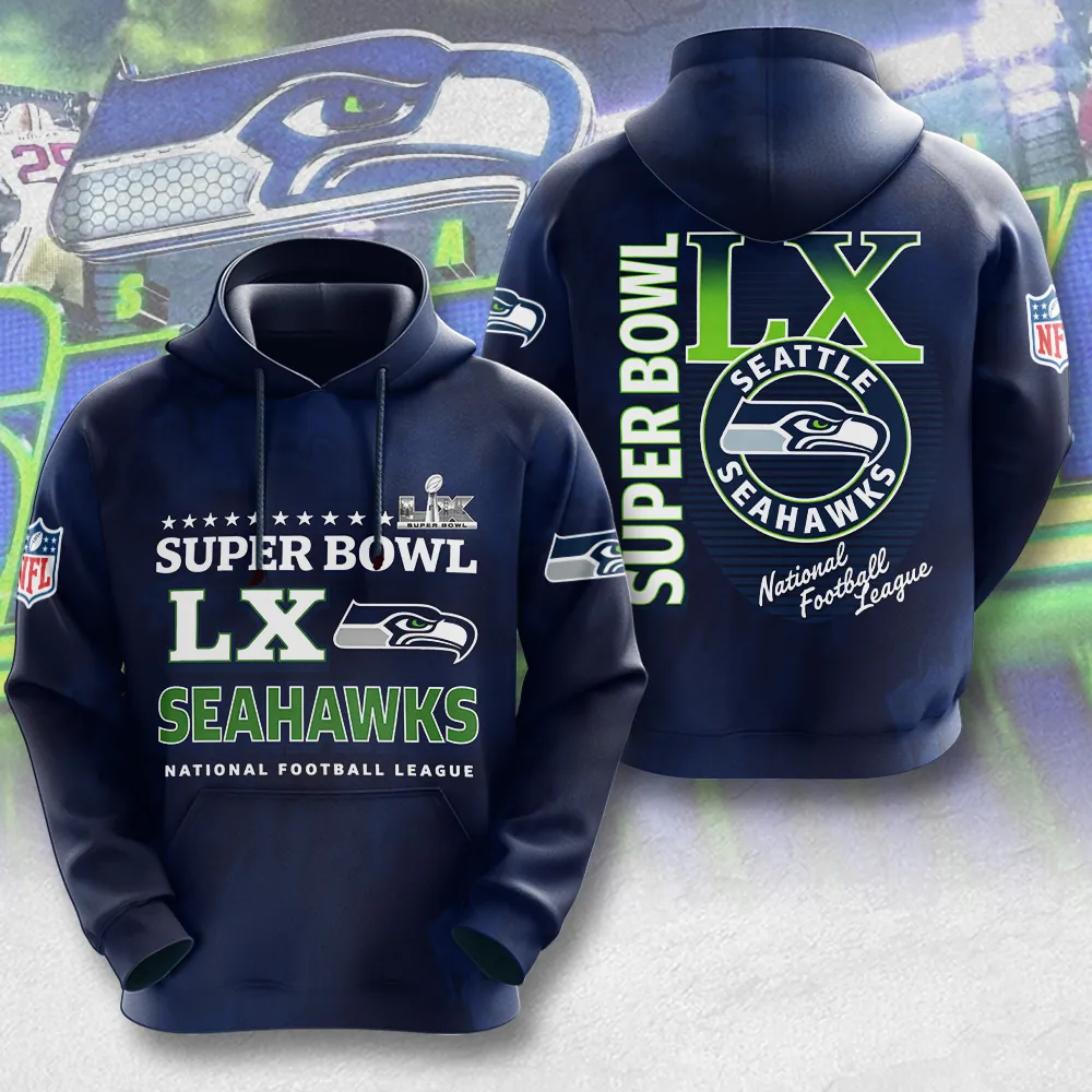 SS x NFL Super Bowl LX Champions V36 3D Shirt DDT NTL