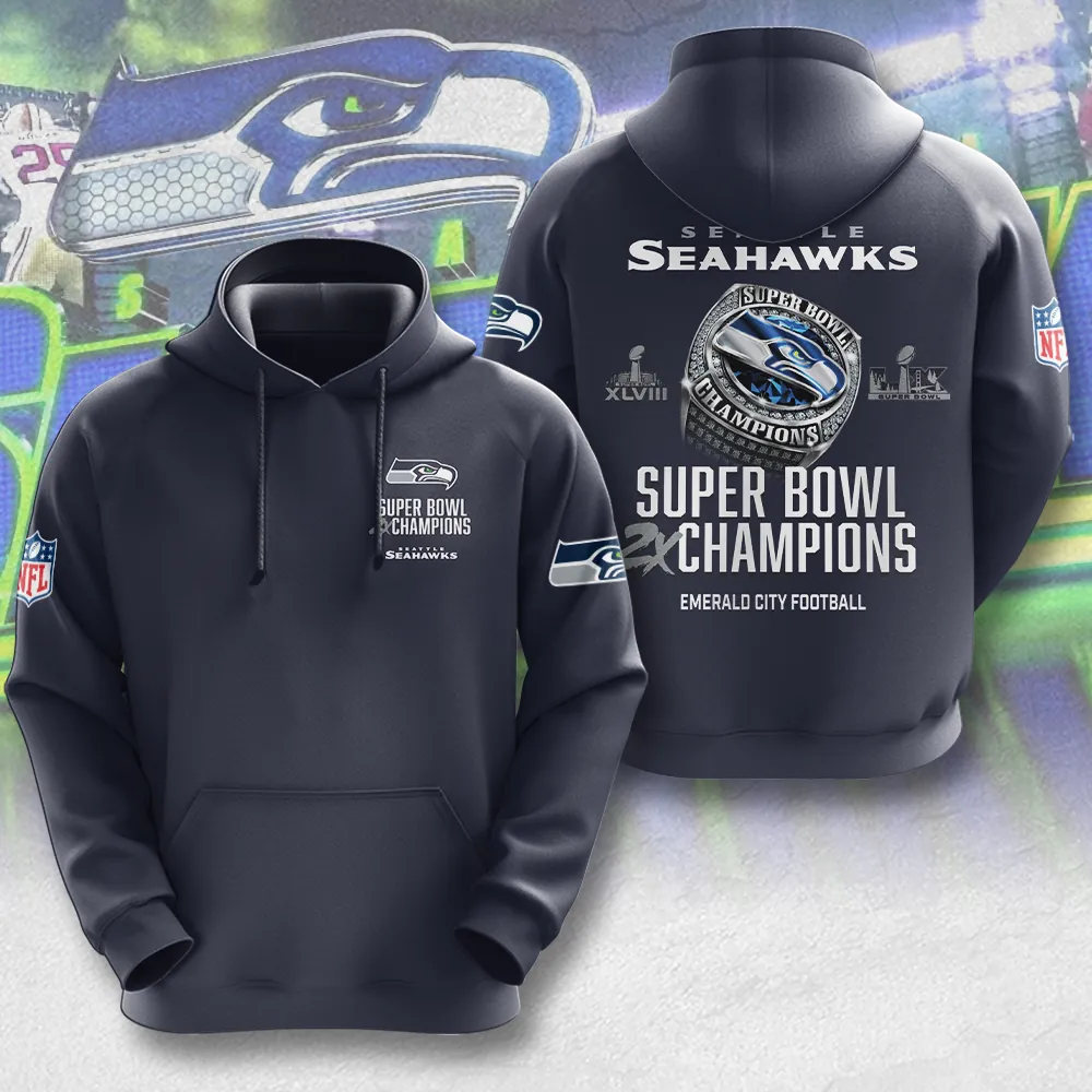 SS x NFL Super Bowl LX Champions V46 3D Shirt DDT NTL