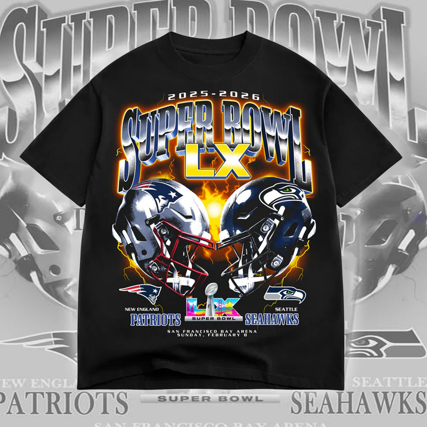 Super Bowl LX - Seahawks Vs Patriots - Premium Shirt V1 DATND TANTD