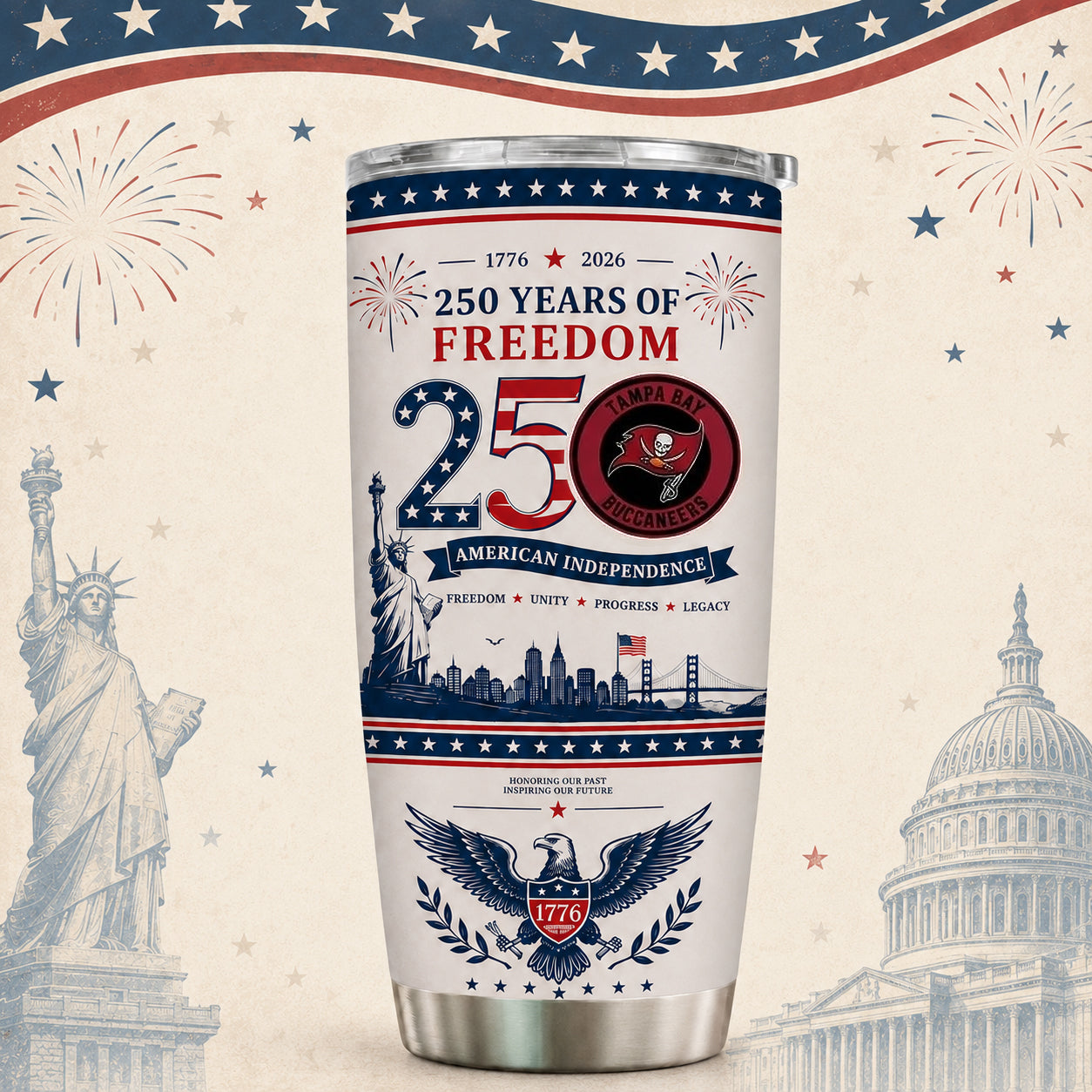 TBB x NFL 250th Anniversary Special Tumbler for Football Fans 170626