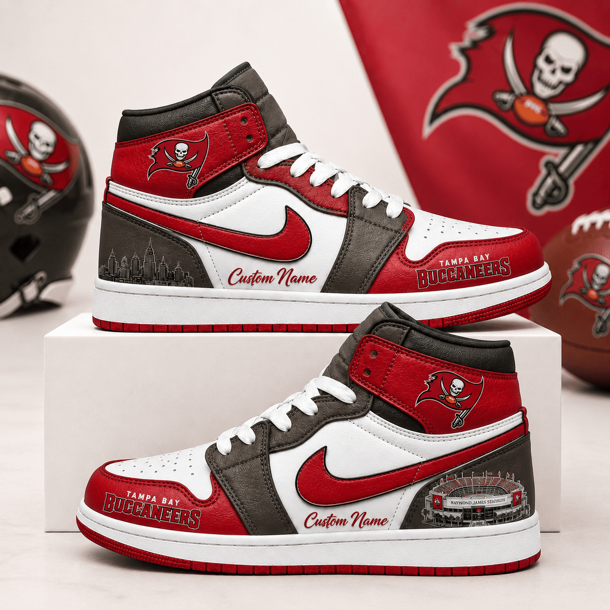 TBB x NFL Luxury Air Jordan 1 Sneakers 230626