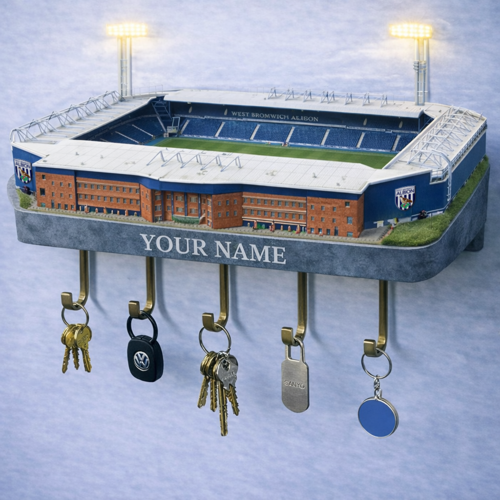 WBA Stadium Premium EFL Wood Key Hanger DDT NTL