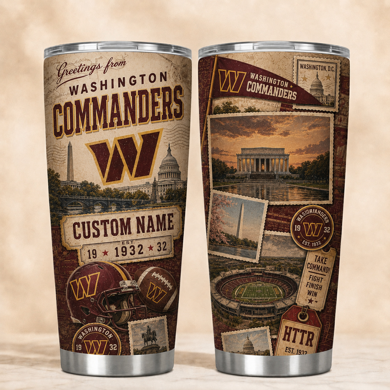 WC Personalized Premium NFL Classic Tumbler 190626