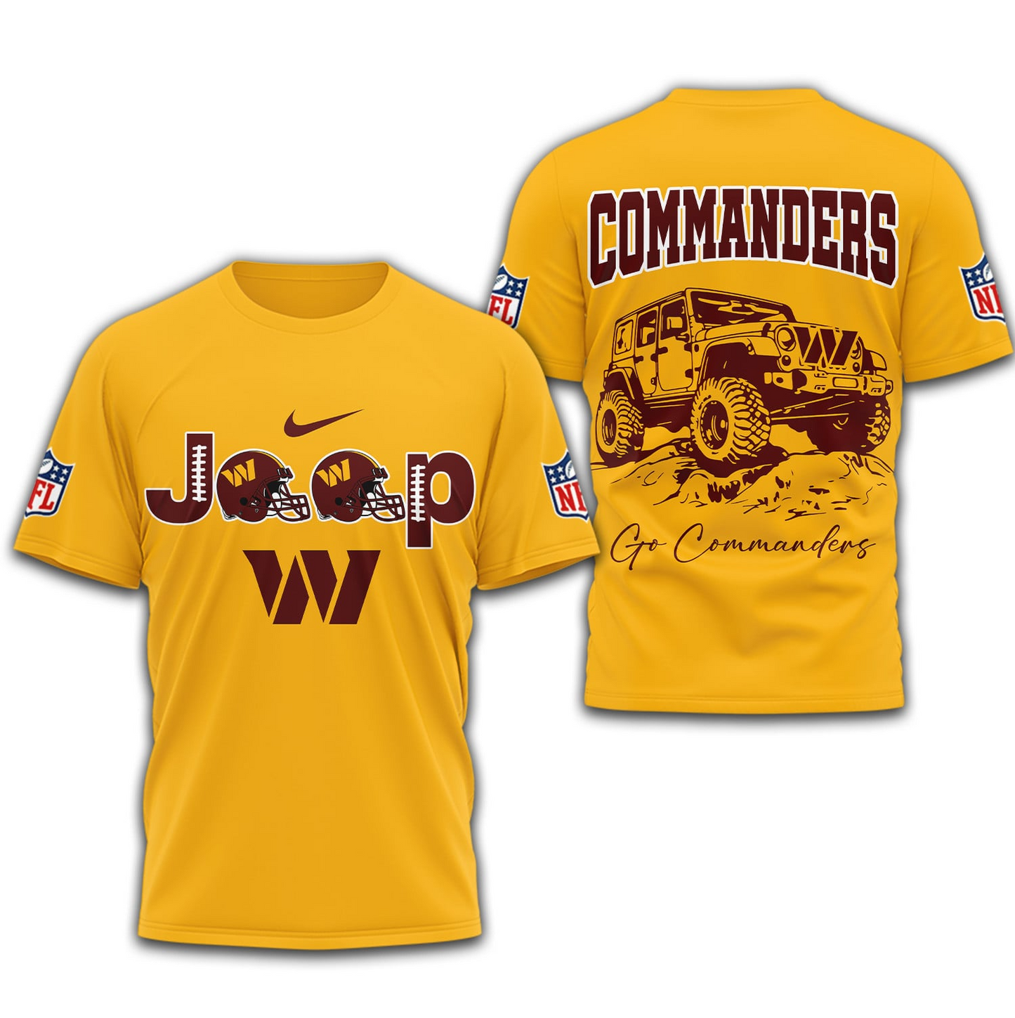 WC Premium NFL Jeep 3D Shirt DDT NTL